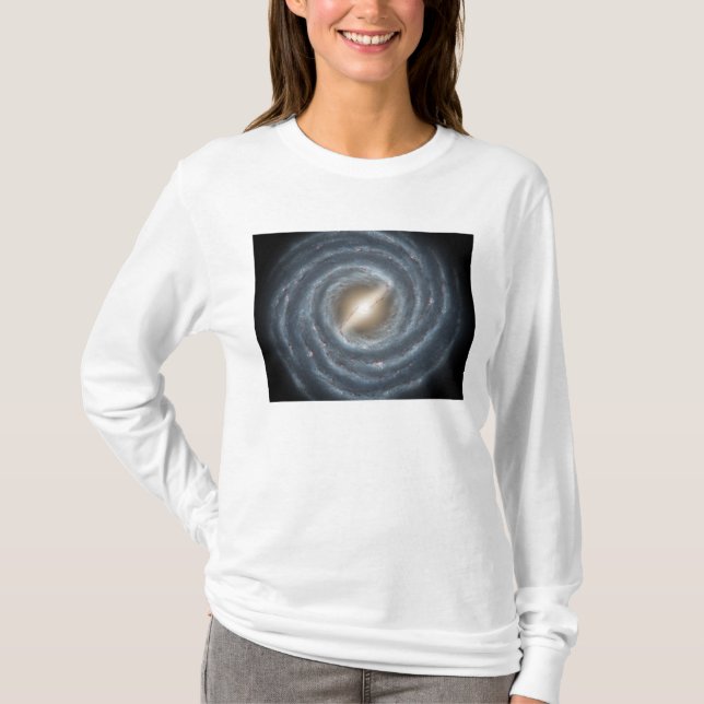 Camiseta Una vista de nuestra propia Galaxia Vía Láctea (Anverso)