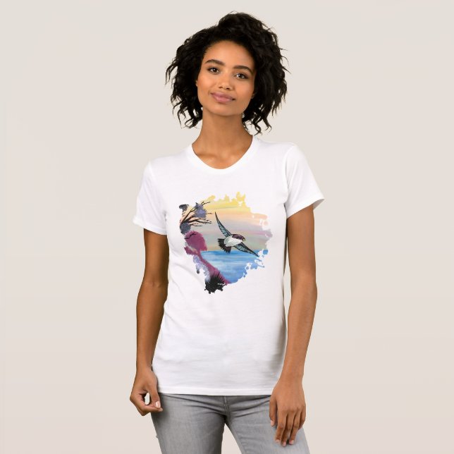 Camiseta Una vista de pájaros (Anverso completo)