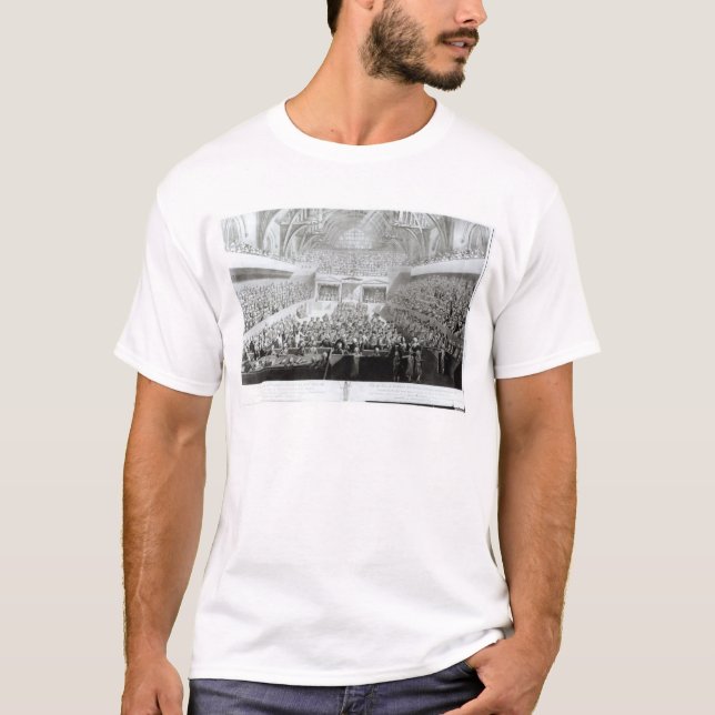 Camiseta Una vista del ensayo de Warren Hastings (Anverso)