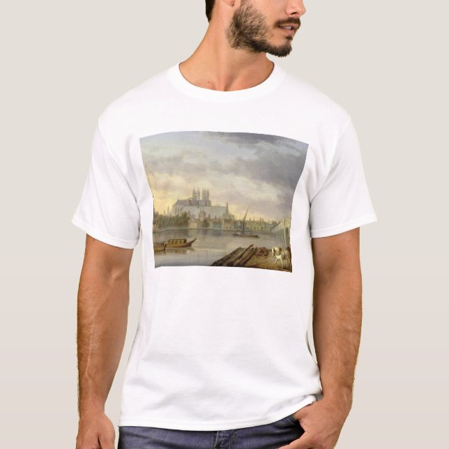 Camiseta Una vista del puente de Westminster y de la abadía (Anverso)