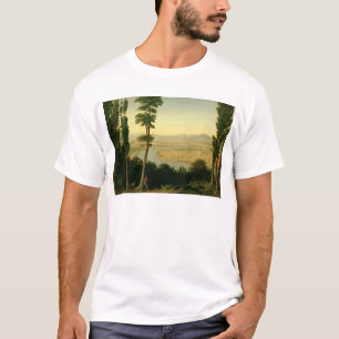 Camiseta Una vista del Tíber y de la Campaña romana