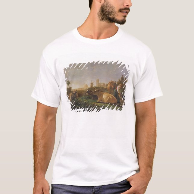 Camiseta Una vista distante de Dordrecht (Anverso)