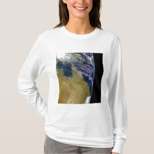 Camiseta Una vista parcial de la tierra que muestra