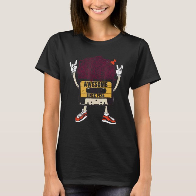 Camiseta Unapologetically black awesome since 1936 african  (Anverso)