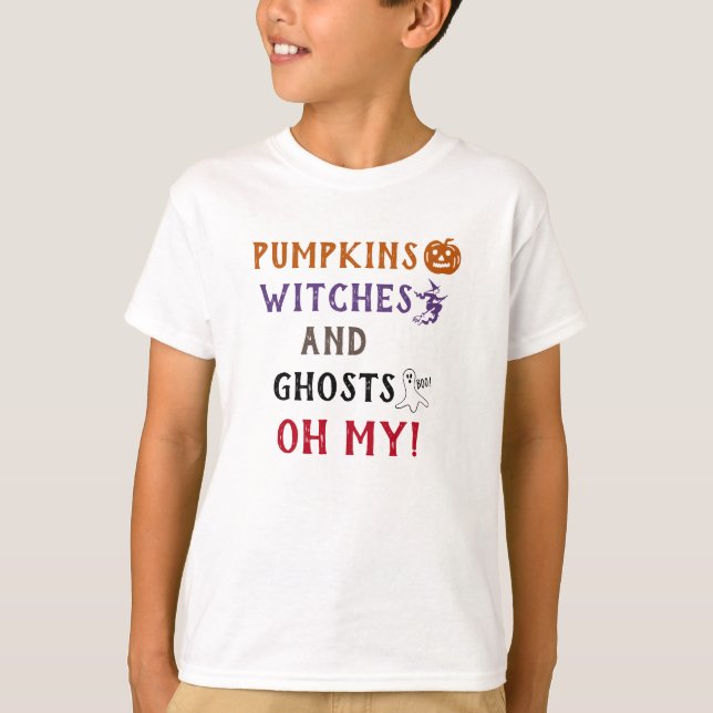 Camiseta Unas Calabazas Funny Toman Fantasmas Oh Mi Cita (Anverso)