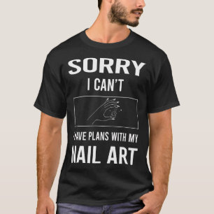 Camiseta Uñas de Arte de Uñas Técnico Manicura Manicurista 