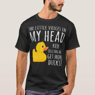 Camiseta Unas divertidas voces de duck de caucho en mi pági