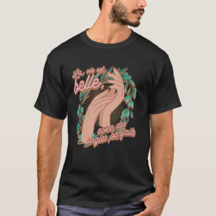 Camiseta Uñas Francesas Pintura De Uñas Para Cosmetóloga In