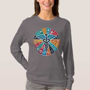 Camiseta Unas mangas largas básicas para la cobertura de sa