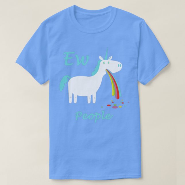 Camiseta Unas pocas personas unicornio vómiéndose del arcoi (Diseño del anverso)