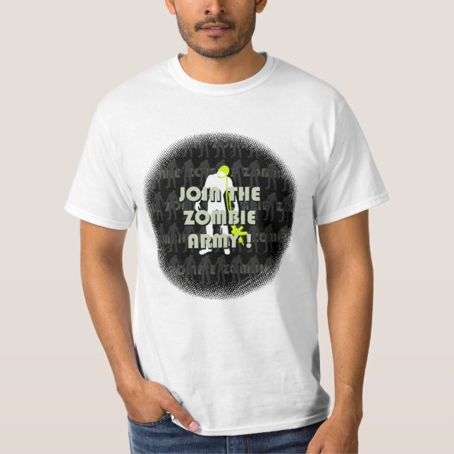 Camiseta Únase a al ejército del zombi (Anverso)