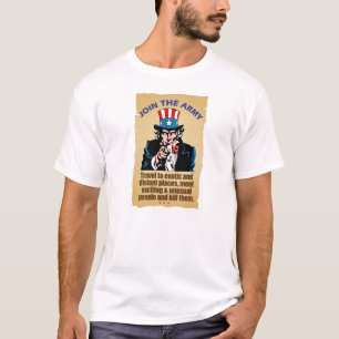 Camiseta Únase a al ejército - tío Sam