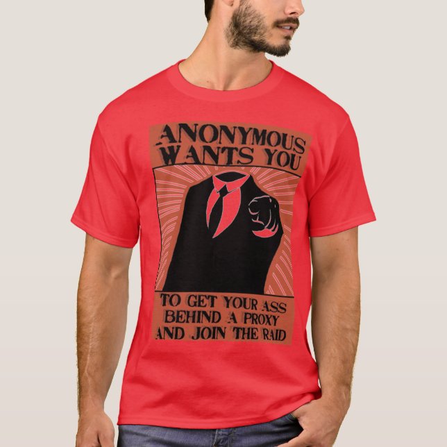 Camiseta Únase a anónimo (Anverso)