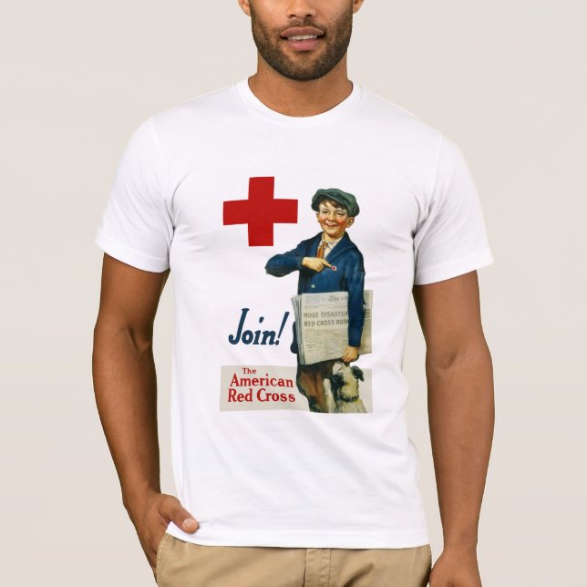 Camiseta Únase a la Cruz Roja americana (Anverso)