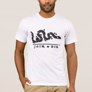 Camiseta Únase a, o muera americano
