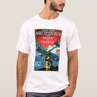 Camiseta Únase al servicio aéreo y sirva en Francia