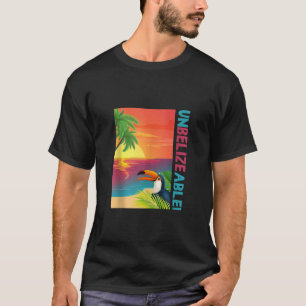 Camiseta UnBELIZEable Funny Belice Vacation Souvenir Sunset