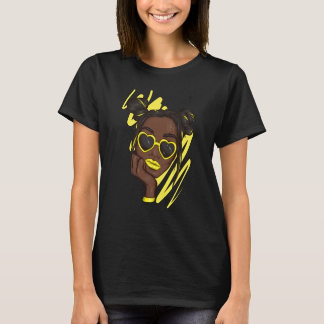 Camiseta Unbothered By Negative Soul Melanin Afro American  (Anverso)