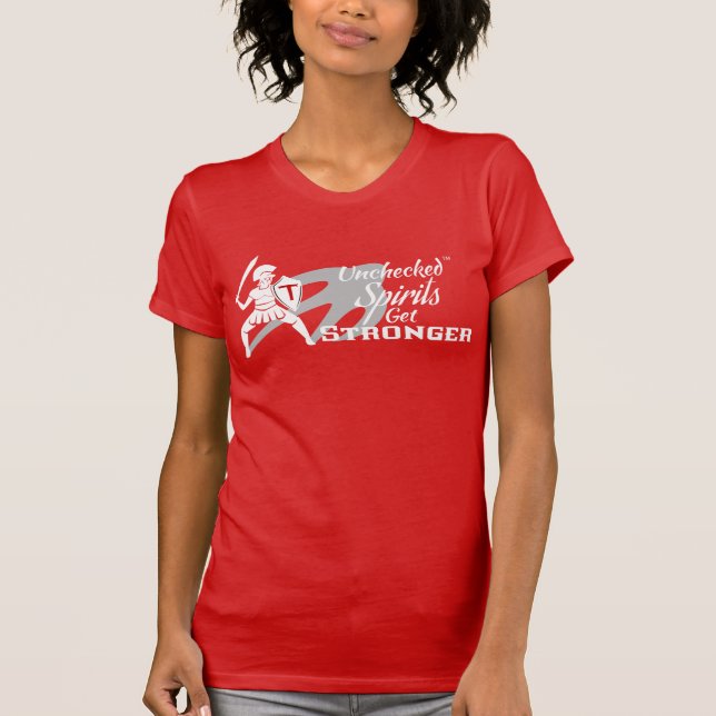 Camiseta Unchecked Spirits Get Stronger - Red crew t-shirt (Anverso)