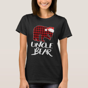 Camiseta Uncle Bear Buffalo Red Plaid Santa Navidades Pajam