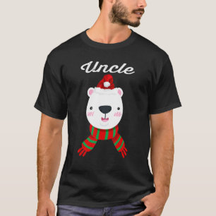 Camiseta Uncle Bear Santa Hat Navidades coincidiendo con la