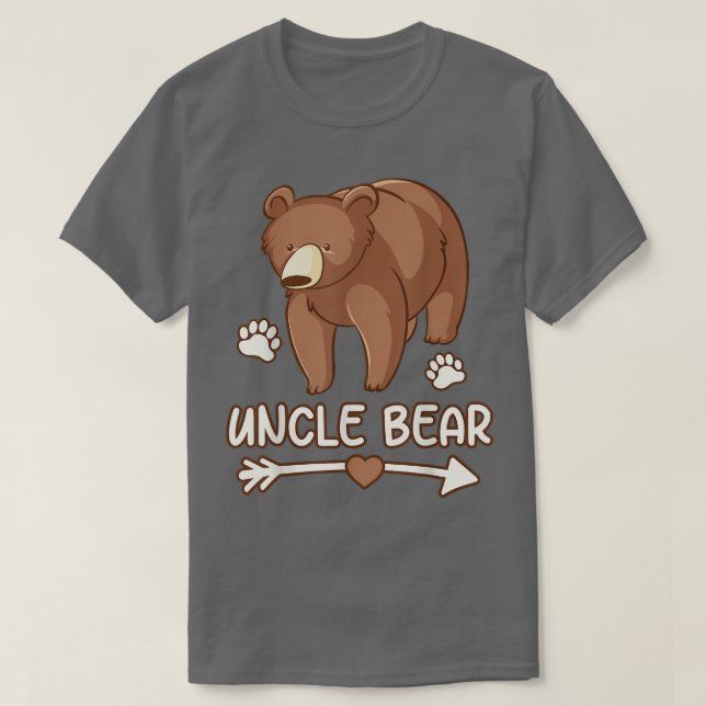 Camiseta uncle bear tshirt for mens, uncle bear cubs tee sh (Diseño del anverso)