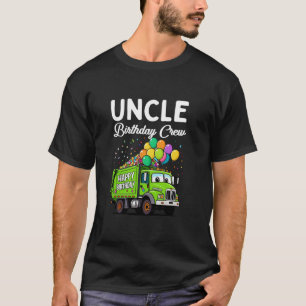 Camiseta Uncle Birthday Crew Boys Garbage Truck Bday Family