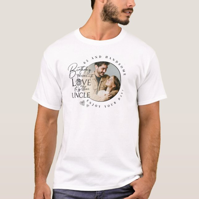 Camiseta Uncle Birthday Minimalist Design  (Anverso)