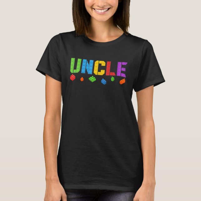 Camiseta Uncle Blocks Master Builder Brick Builder Birthda (Anverso)