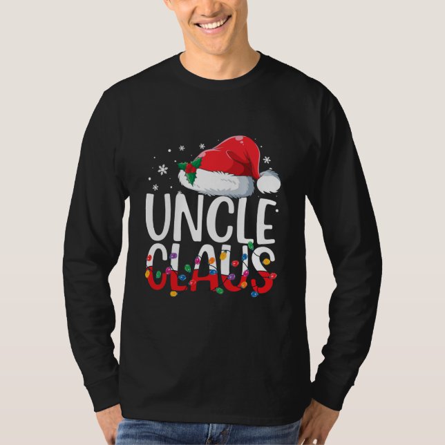 Camiseta Uncle Claus Matching Family Navidades Pajamas (Anverso)
