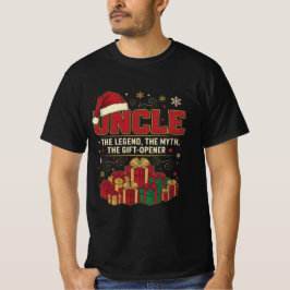 Camiseta Uncle Claus – The Legend, The Myth, The Gift-Opene