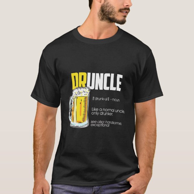 Camiseta Uncle Druncle Definition Beer (Anverso)