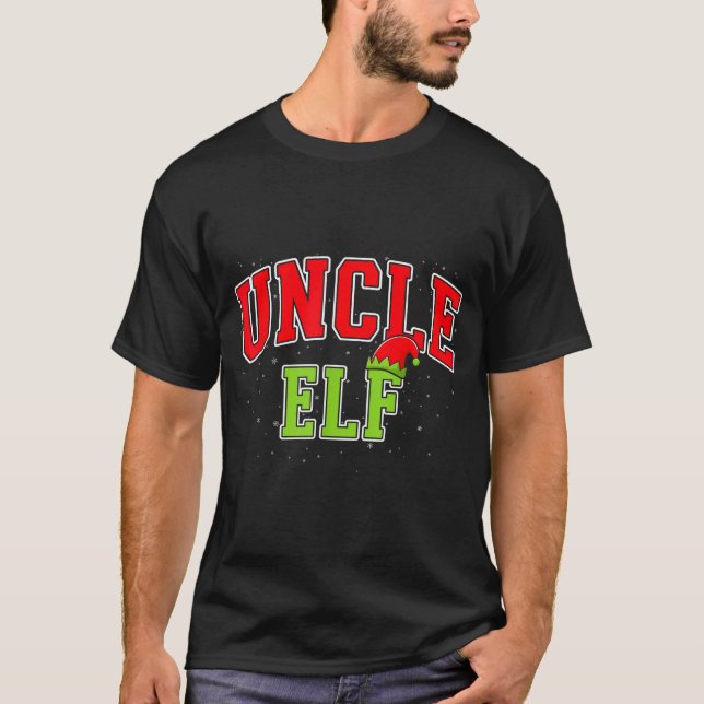 Camiseta Uncle Elf Christmas Family Matching Group Xmas Unc (Anverso)
