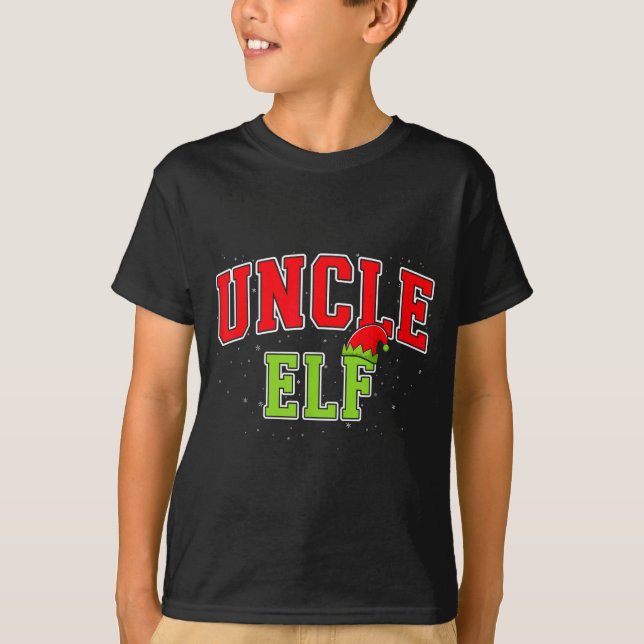 Camiseta Uncle Elf Christmas Family Matching Group Xmas Unc (Anverso)