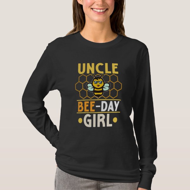 Camiseta Uncle Of Bee Day Girl Honey Beekeeper Beekeeping G (Anverso)