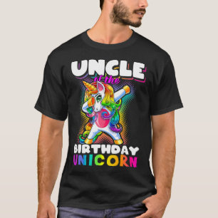 Camiseta Uncle of Birthday Unicorn Dabbing Unicorn Matching