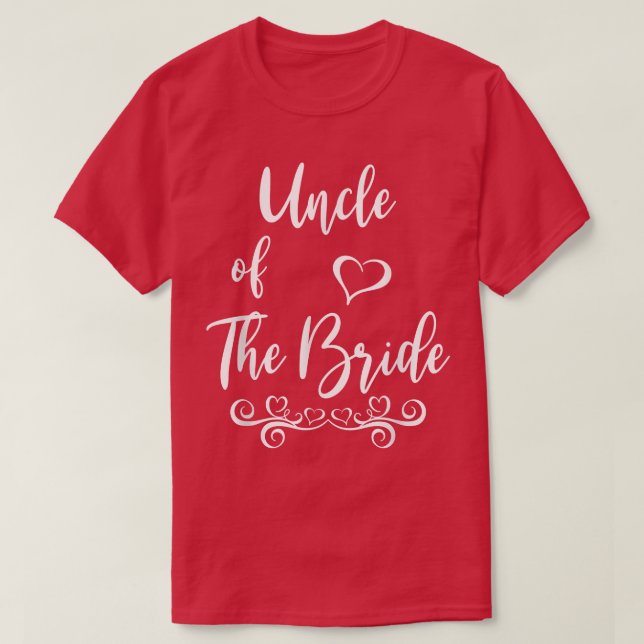 Camiseta Uncle of Bride & Groom Wedding Matching  (Diseño del anverso)