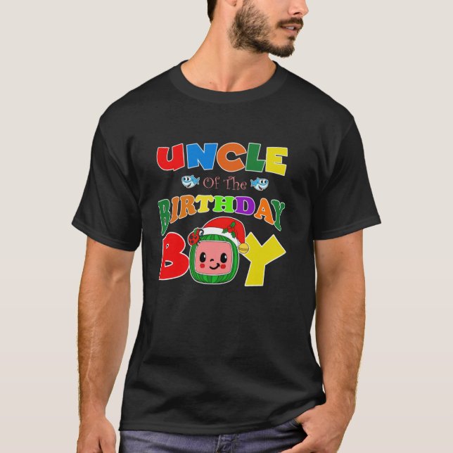 Camiseta Uncle Of The Birthday Boy Funny Melon Family Match (Anverso)