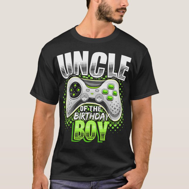 Camiseta Uncle of the Birthday Boy Matching Video Game Birt (Anverso)