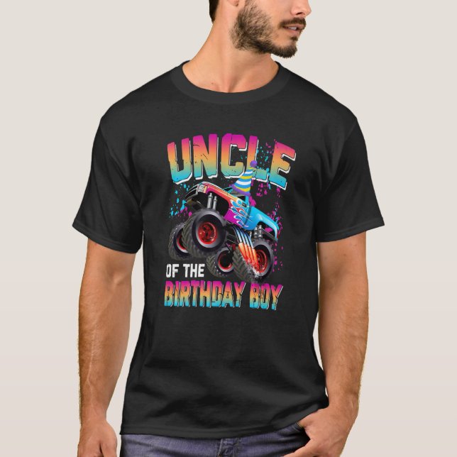 Camiseta Uncle of the Birthday Boy Monster Truck Birthday
