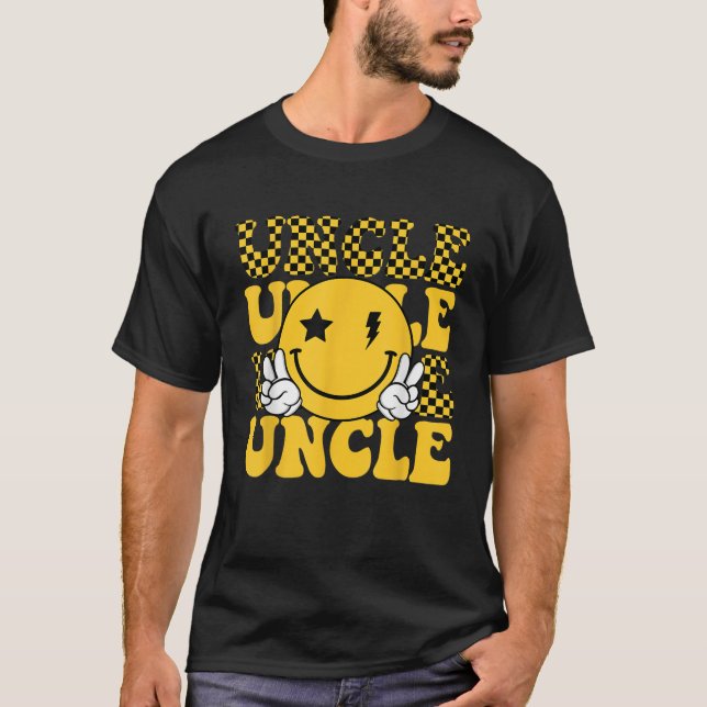 Camiseta Uncle One Happy Dude 1st Smile Face Birthday Famil (Anverso)