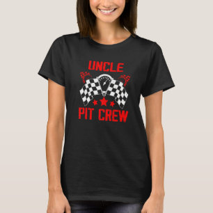 Camiseta Uncle Pit Crew Race Car Birday Party Carreras Fami