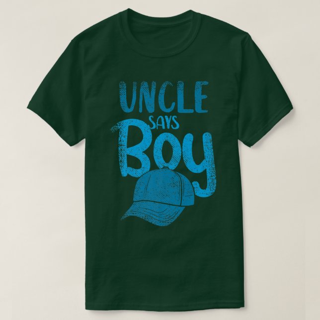 Camiseta Uncle Says Boy Gender Reveal Vintage  (Diseño del anverso)