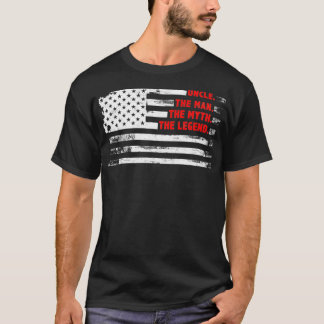 Camiseta Uncle The Man Myth Legend American USA Fatheru201
