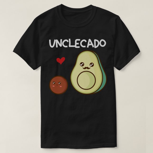 Camiseta Unclecado Tío Aguacate Invitación de Embarazo Avo (Diseño del anverso)