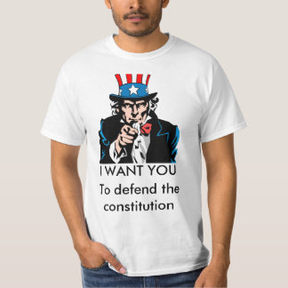 Camiseta UncleSam_2, LE QUIERO, para defender la