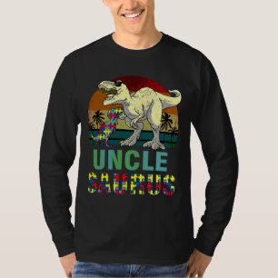 Camiseta Unclesaurus Dinosaur Rex Uncle Saurus Autism Aware