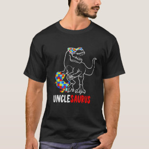 Camiseta Unclesaurus Dinosaur T Rex Uncle Saurus Autism Awa