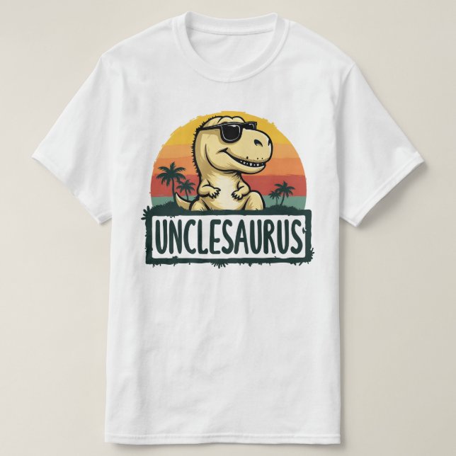 Camiseta Unclesaurus Dinosaur Tío Saurus Día del Padre (Diseño del anverso)