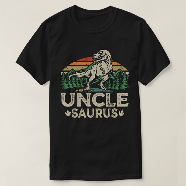 Camiseta Unclesaurus Dinosaur Tío Saurus Día del Padre (Diseño del anverso)